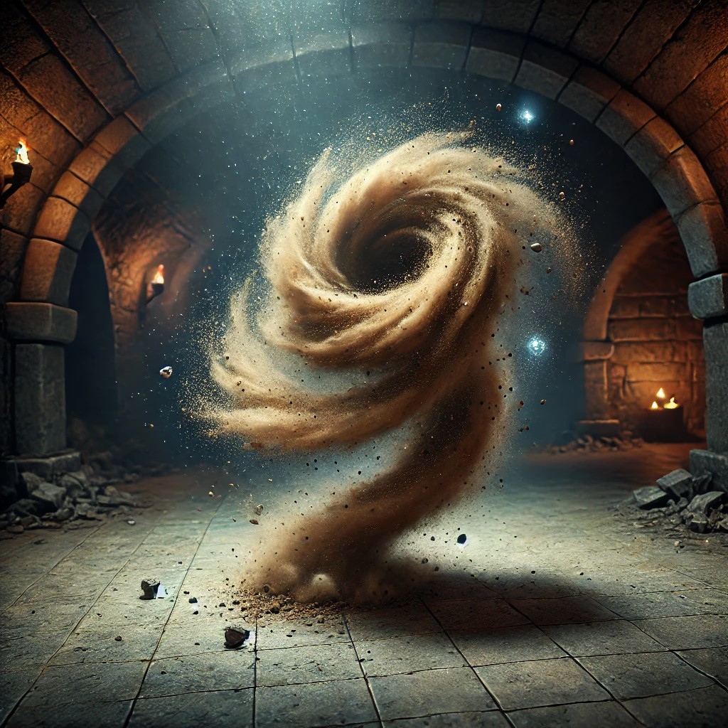 Dust Devil (spell) - The Authentic D&D Wiki